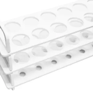 Soporte para tubos de ensayo, polipropileno, capacidad 12 tubos de 22 mm