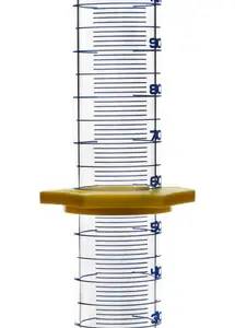Probeta graduada de 100 ml vidrio borosilicato ASTM Clase A con collar protector
