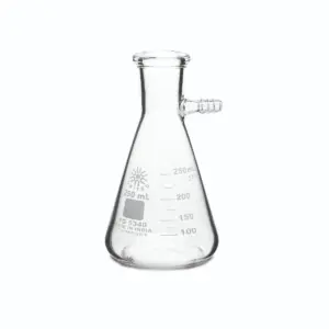 Matraz de filtración de vidrio borosilicato 250 ML con cuello de tornillo