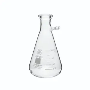 Matraz de filtración de vidrio borosilicato 500 ML con cuello atornillado